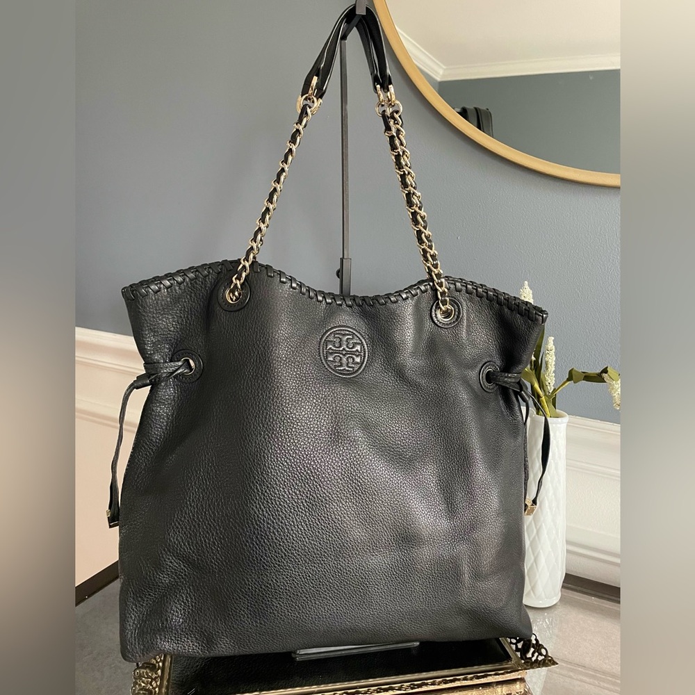 Tory Burch Marion Large Slouchy Whipstitched Tote